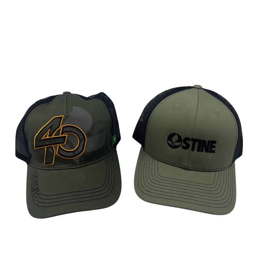 Baseball Hats STINE Seed Farming‎ Advertising Mesh Back Snap Back Gray Black